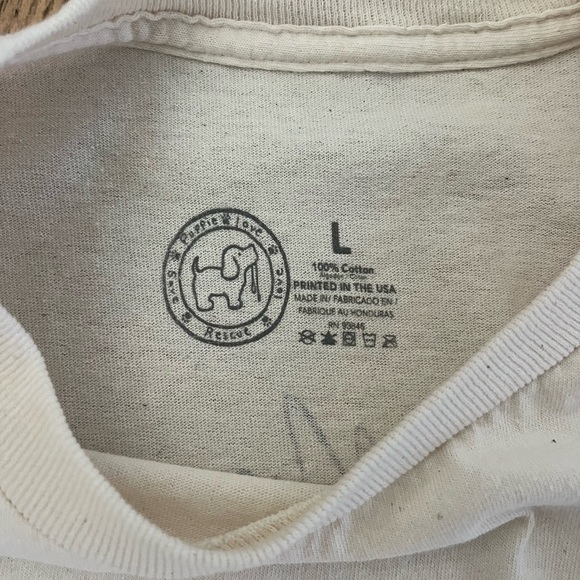 Puppie Love Cream Long Sleeve Beach Tee - Picture 6 of 8